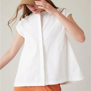 Athleta Crisp White Blouse